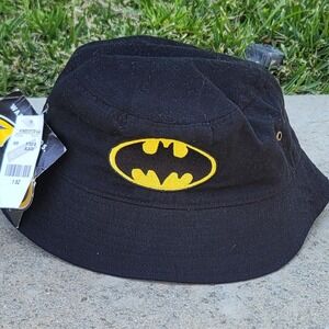 Vtg 2000 Warner Bros DC Comics Batman Kids Bucket Hat